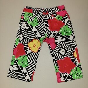 Diva Behavior ~ Tribal, Tropical Floral Print Capri Pants